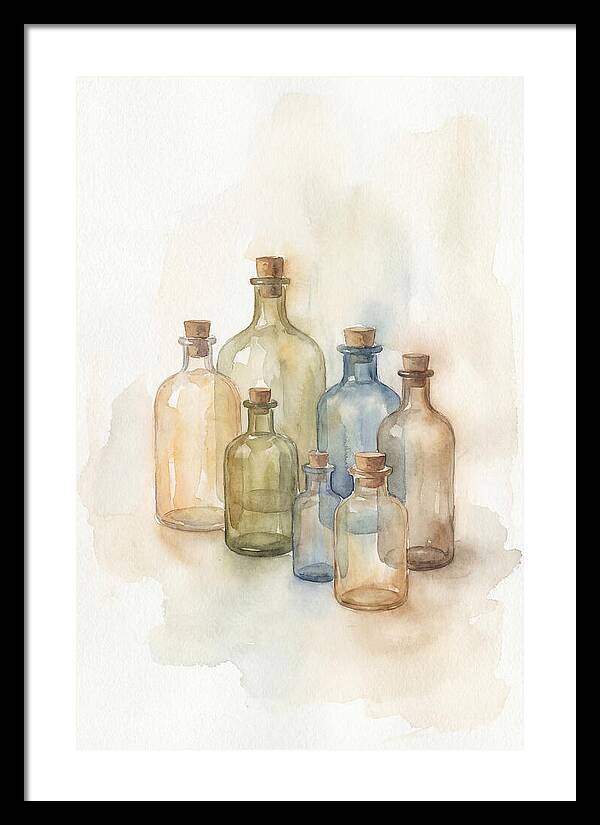 Vintage Glass Pharmacy Bottles
