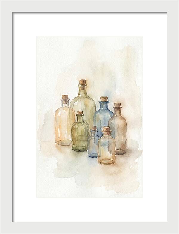 Vintage Glass Pharmacy Bottles