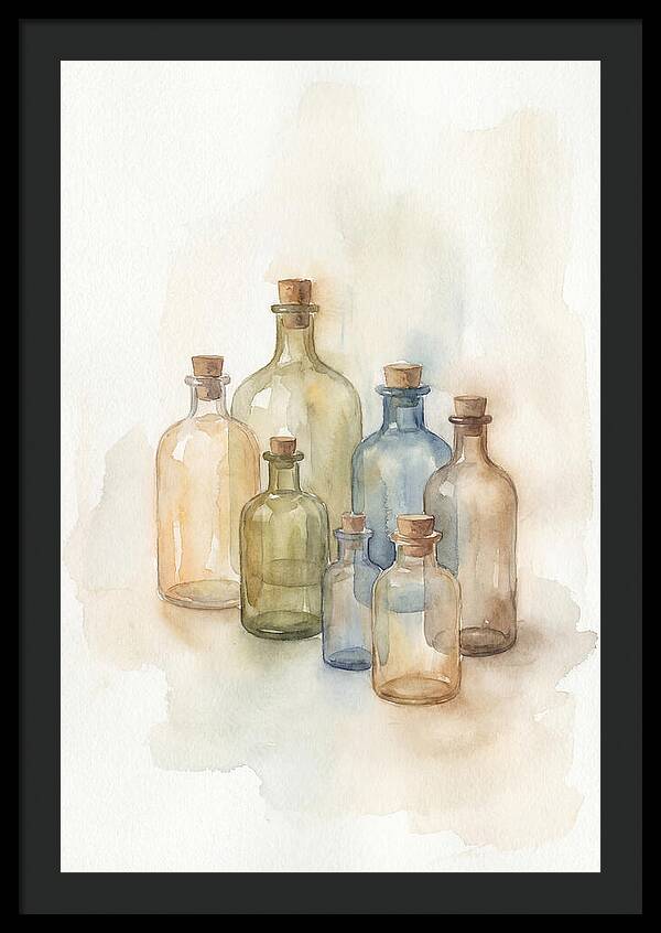 Vintage Glass Pharmacy Bottles