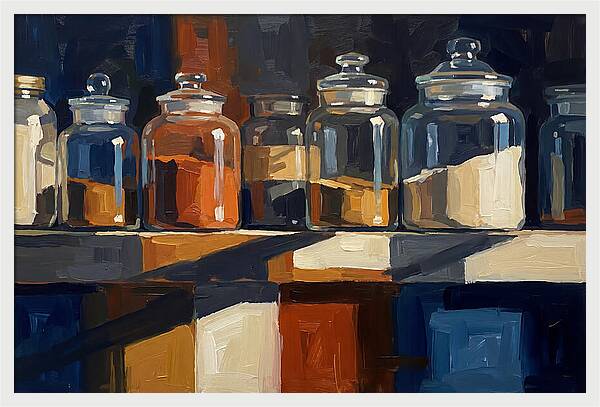 Vintage Glass Sweet Jars Collection