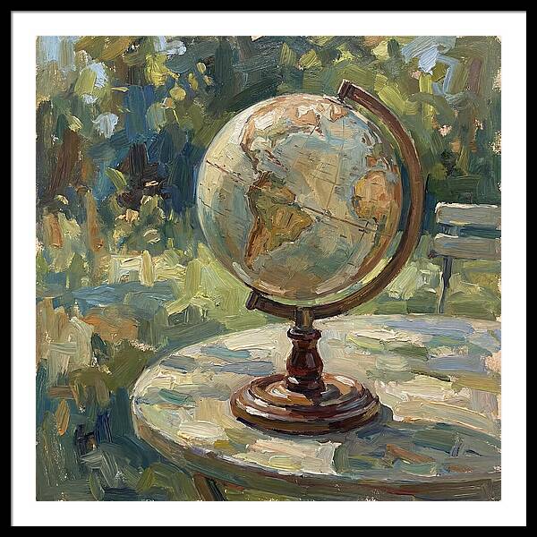 Vintage Globe In Nature