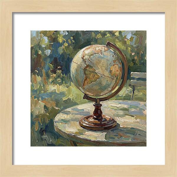 Vintage Globe In Nature