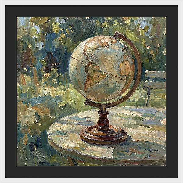 Vintage Globe In Nature