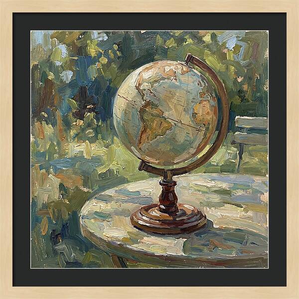 Vintage Globe In Nature