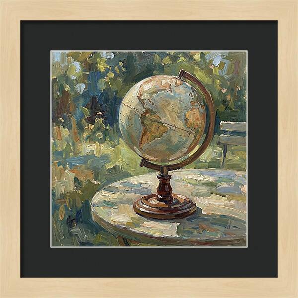 Vintage Globe In Nature
