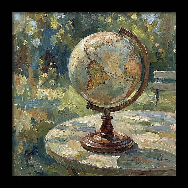 Vintage Globe In Nature