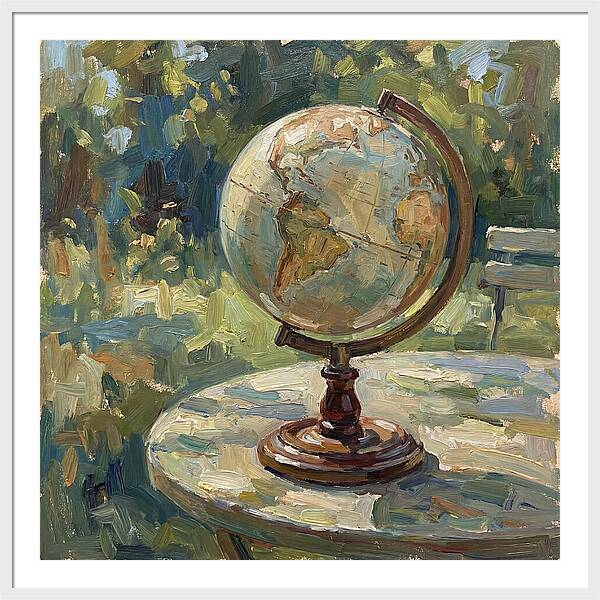 Vintage Globe In Nature