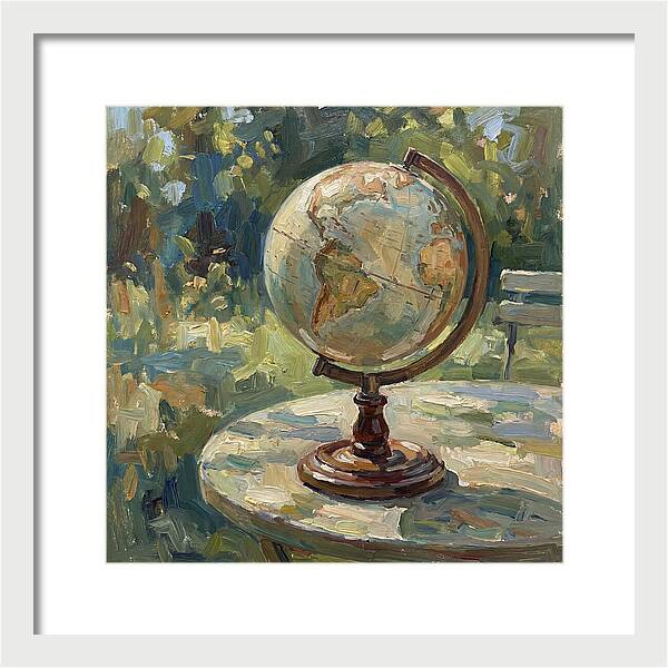 Vintage Globe In Nature