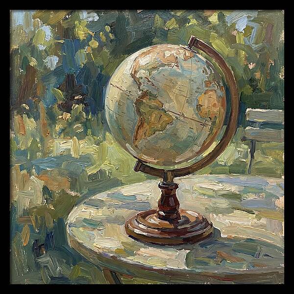 Vintage Globe In Nature