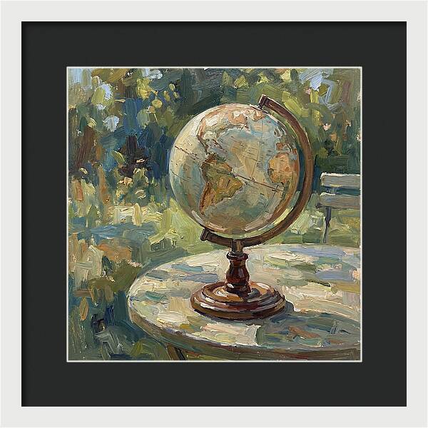 Vintage Globe In Nature