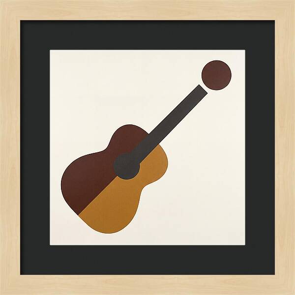 Vintage Guitar Silhouette
