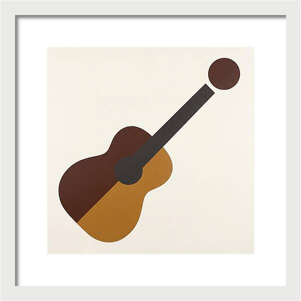 Vintage Guitar Silhouette