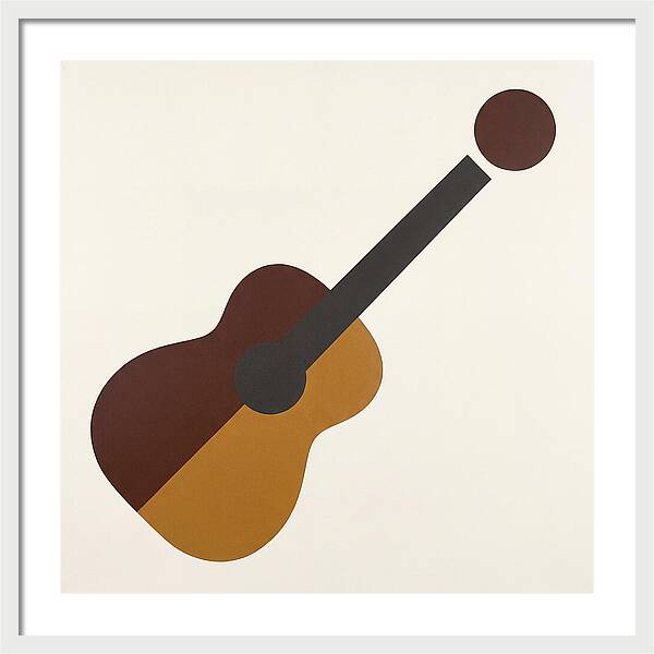 Vintage Guitar Silhouette