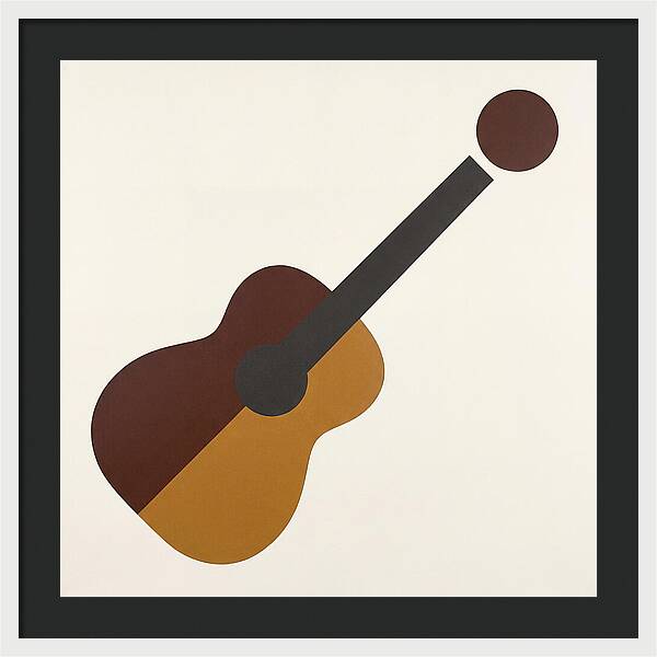 Vintage Guitar Silhouette