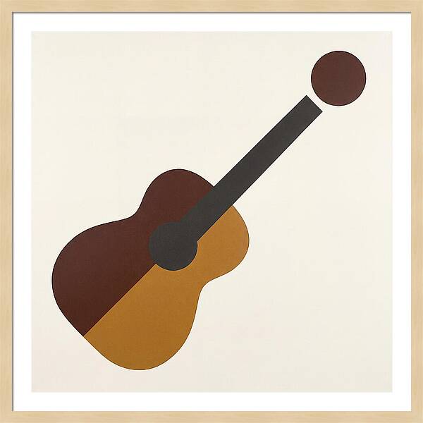 Vintage Guitar Silhouette