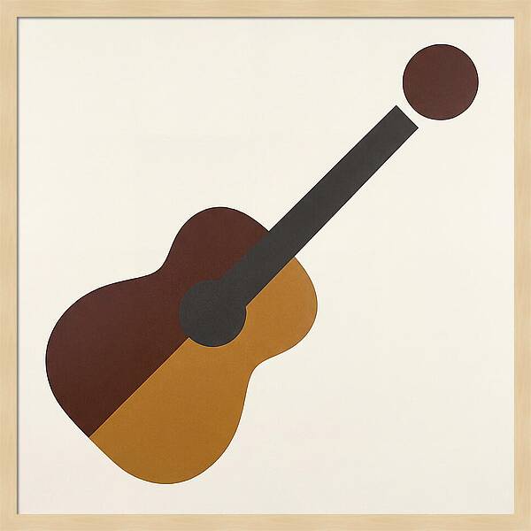 Vintage Guitar Silhouette