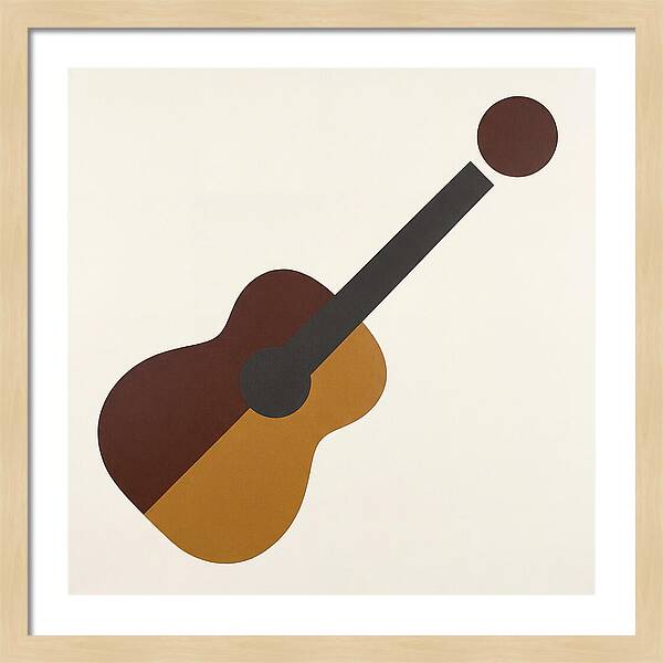 Vintage Guitar Silhouette
