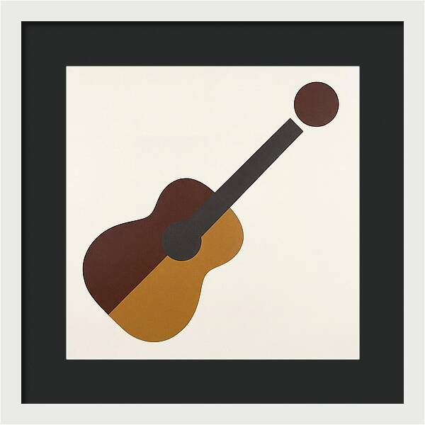 Vintage Guitar Silhouette