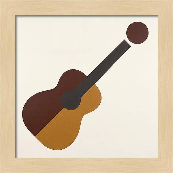 Vintage Guitar Silhouette