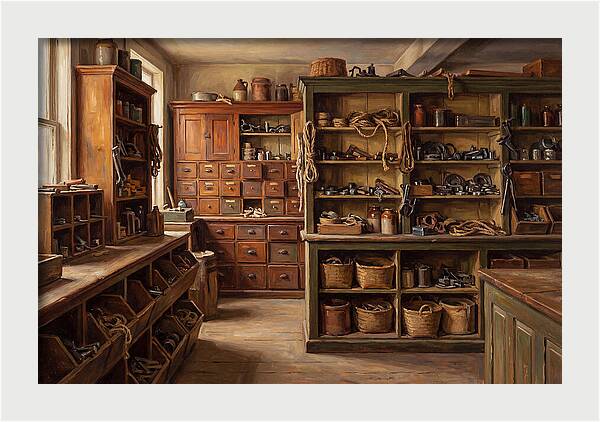 Vintage Hardware Store Interior