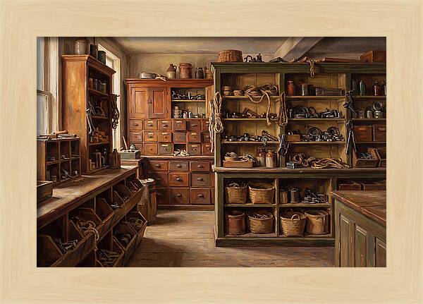 Vintage Hardware Store Interior