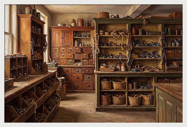 Vintage Hardware Store Interior