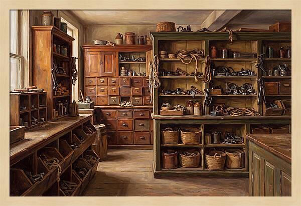 Vintage Hardware Store Interior