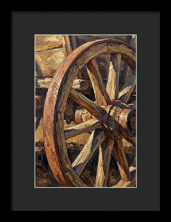 Vintage Hay Wagon Wheel Detail
