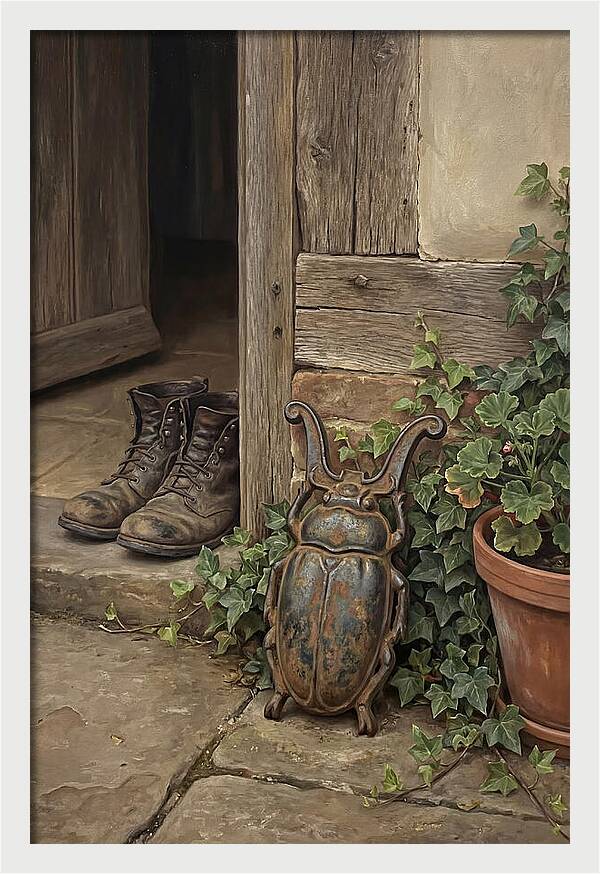 Vintage Iron Boot Jack By The Door