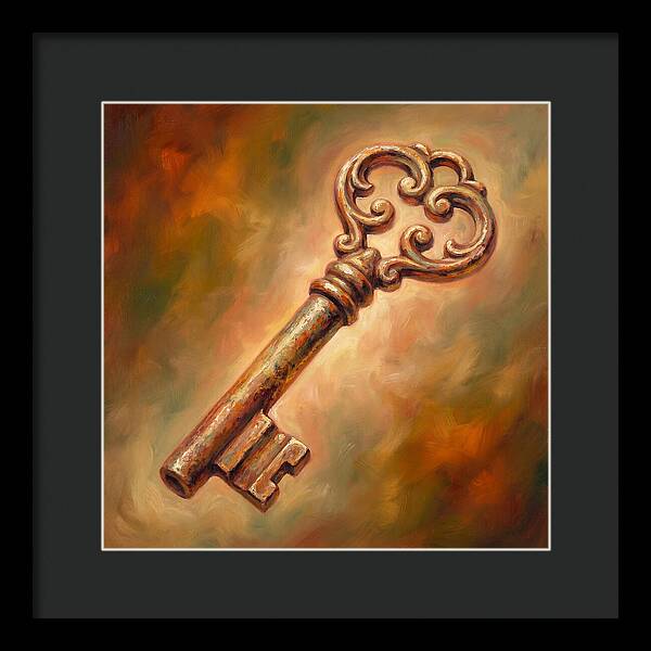 Vintage Key With Ornate