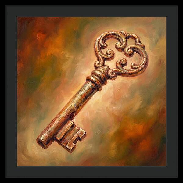 Vintage Key With Ornate