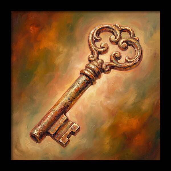 Vintage Key With Ornate