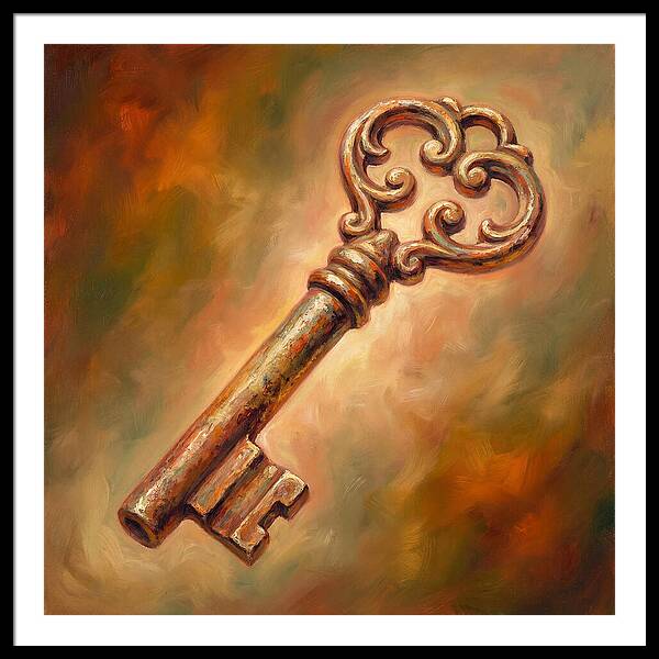 Vintage Key With Ornate