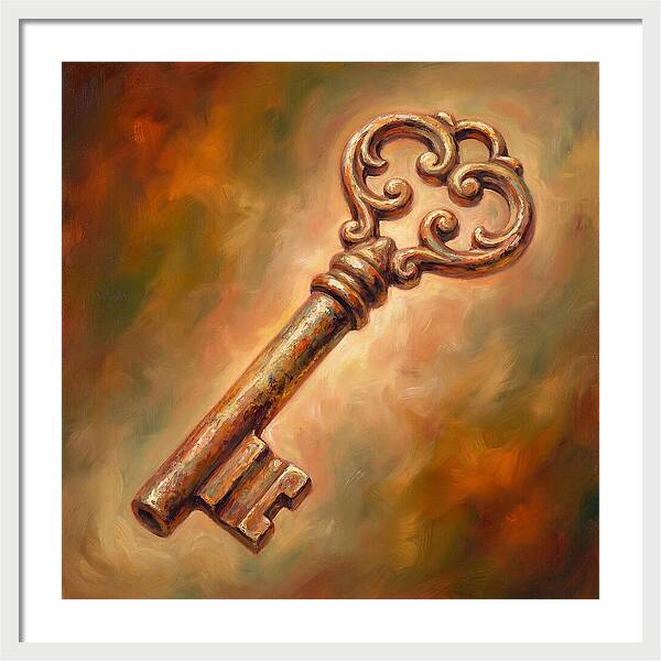 Vintage Key With Ornate