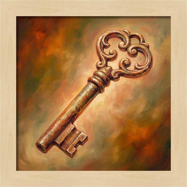 Vintage Key With Ornate