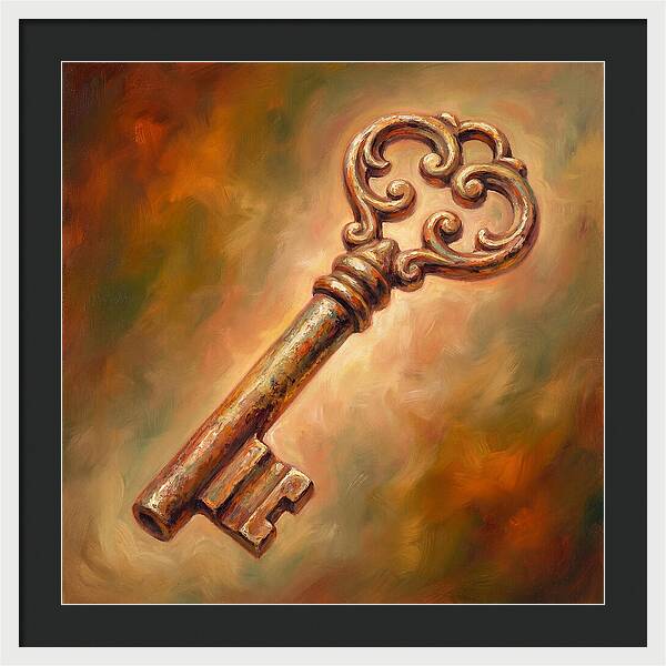 Vintage Key With Ornate