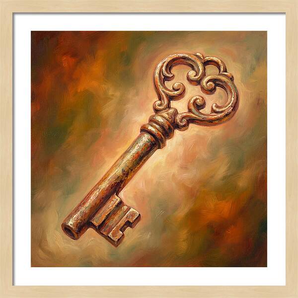 Vintage Key With Ornate