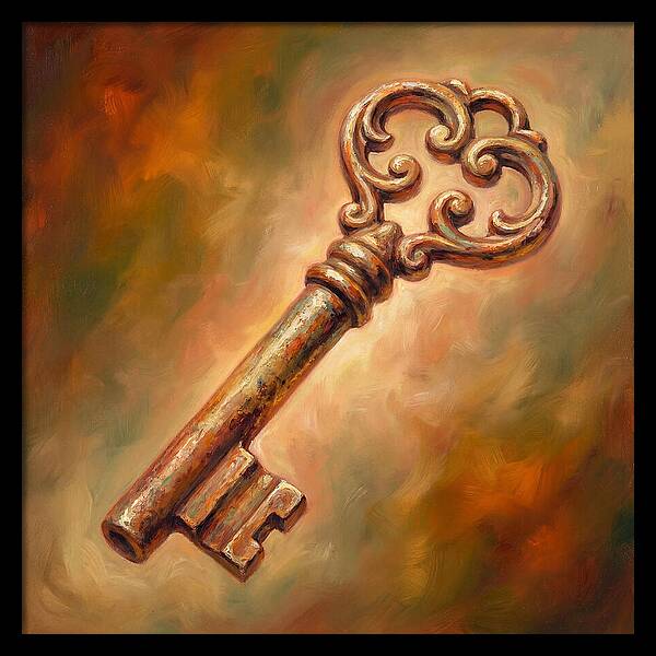 Vintage Key With Ornate
