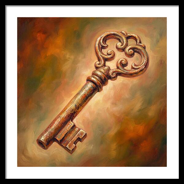 Vintage Key With Ornate