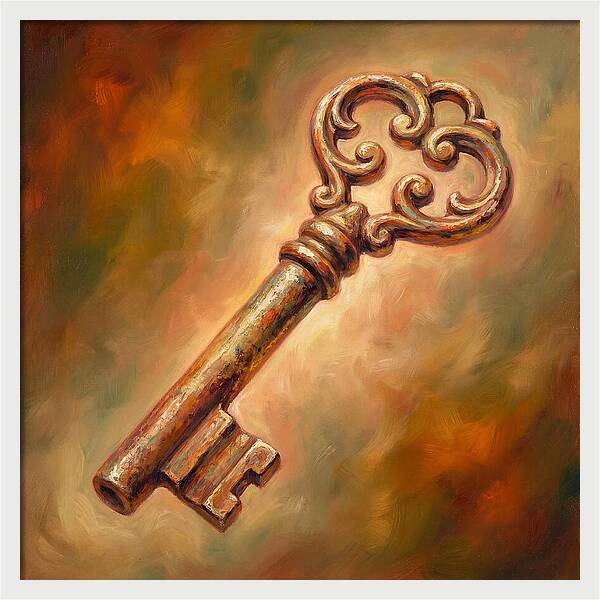 Vintage Key With Ornate