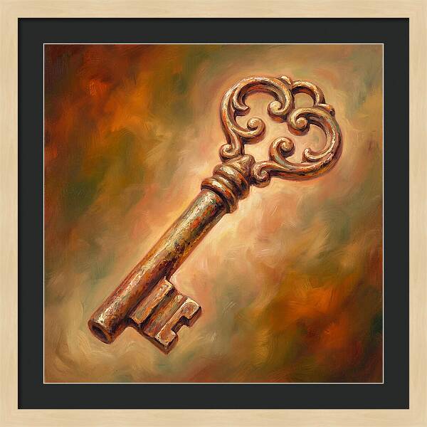 Vintage Key With Ornate