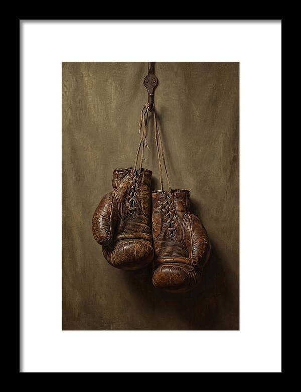 Vintage Leather Boxing Gloves