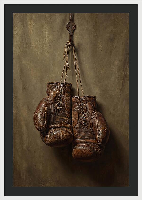 Vintage Leather Boxing Gloves