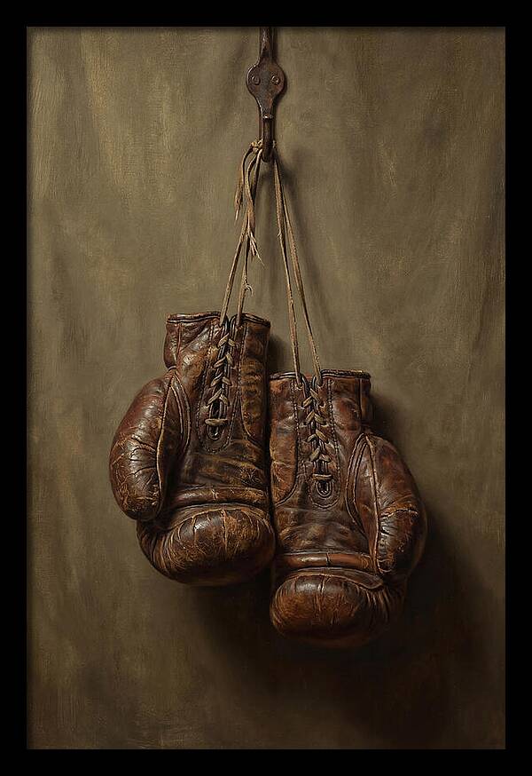 Vintage Leather Boxing Gloves