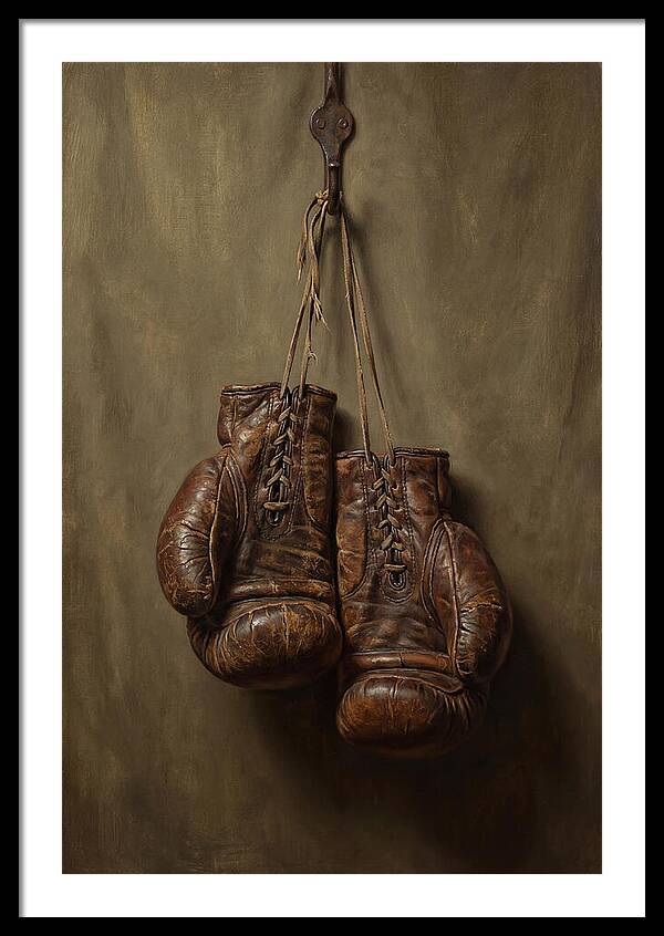 Vintage Leather Boxing Gloves