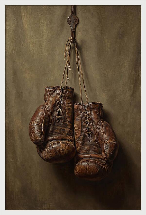 Vintage Leather Boxing Gloves