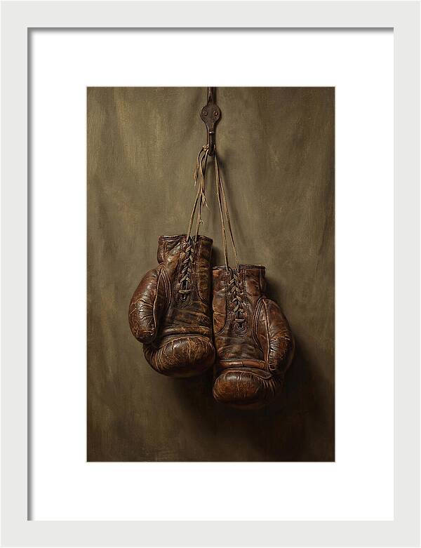 Vintage Leather Boxing Gloves