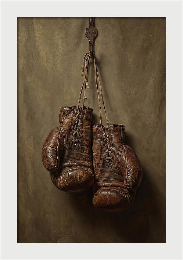 Vintage Leather Boxing Gloves