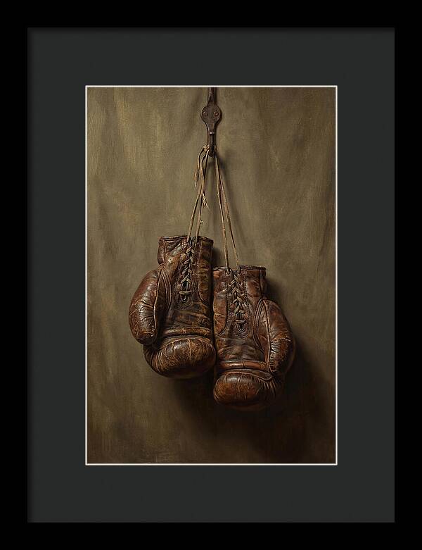 Vintage Leather Boxing Gloves