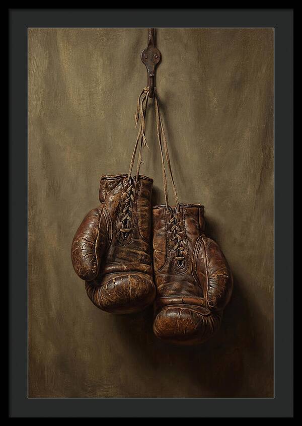 Vintage Leather Boxing Gloves